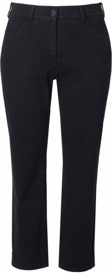 Ulla Popken Stretch Fit Boyfriend Jeans Black - Vaqueros & Pantalones de Mujer Tallas Grandes – Plus Size - 