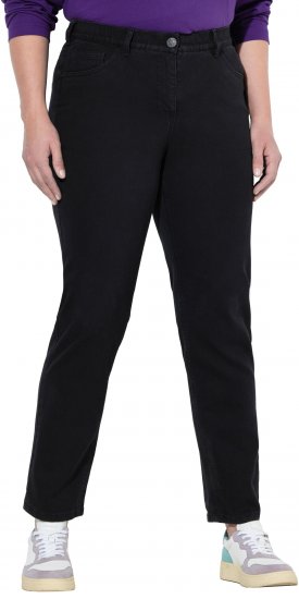 Ulla Popken Stretch Fit Boyfriend Jeans Black - Vaqueros & Pantalones de Mujer Tallas Grandes – Plus Size - 