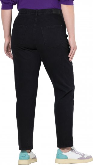 Ulla Popken Stretch Fit Boyfriend Jeans Black - Vaqueros & Pantalones de Mujer Tallas Grandes – Plus Size - 