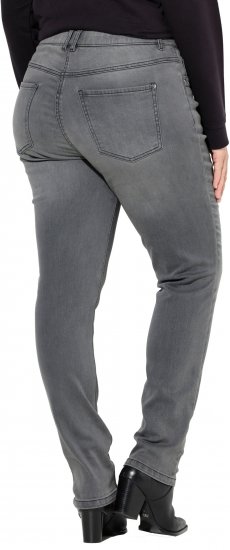 Ulla Popken Rivet Studded Stretch Fit Jeans Grey Denim - Vaqueros & Pantalones de Mujer Tallas Grandes – Plus Size - Vaqueros y pantalones, EU 42-70