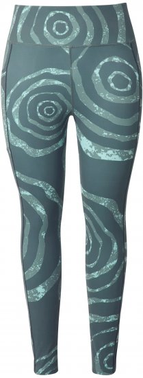 Ulla Popken Quick Drying Ripple Print Sport Leggings Black - Vaqueros & Pantalones de Mujer Tallas Grandes – Plus Size - Vaqueros y pantalones, EU 42-70