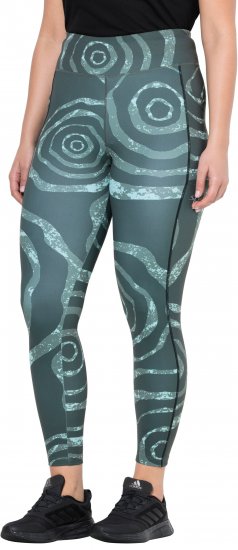 Ulla Popken Quick Drying Ripple Print Sport Leggings Black - Vaqueros & Pantalones de Mujer Tallas Grandes – Plus Size - Vaqueros y pantalones, EU 42-70