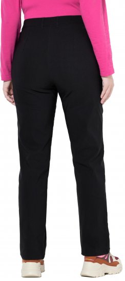 Ulla Popken Bengaline Elastic Waist Pants Black - Vaqueros & Pantalones de Mujer Tallas Grandes – Plus Size - 