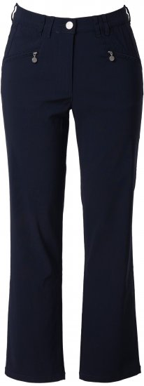 Ulla Popken Bengaline Elastic Waist Pants Navy - Vaqueros & Pantalones de Mujer Tallas Grandes – Plus Size - 