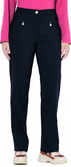 Ulla Popken Bengaline Elastic Waist Pants Navy - Vaqueros & Pantalones de Mujer Tallas Grandes – Plus Size - 