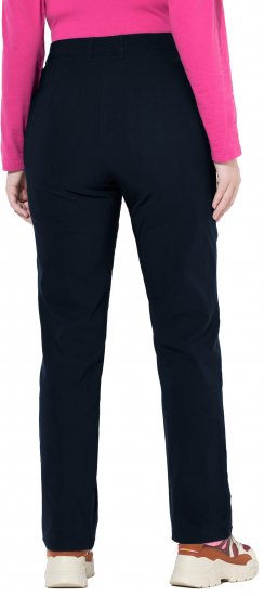 Ulla Popken Bengaline Elastic Waist Pants Navy - Vaqueros & Pantalones de Mujer Tallas Grandes – Plus Size - 