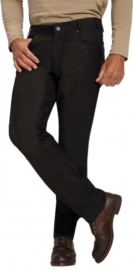 JP1880 Leather Pants Regular Fit Buffalo Nubuck Black - Vaqueros & pantalones - Vaqueros y Pantalones - W40-W70