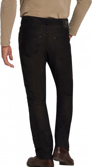 JP1880 Leather Pants Regular Fit Buffalo Nubuck Black - Vaqueros & pantalones - Vaqueros y Pantalones - W40-W70