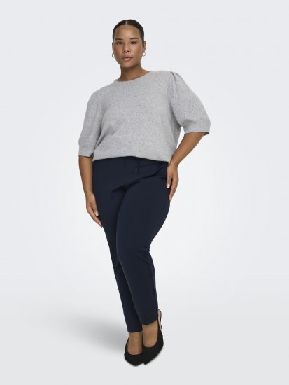 Only Carmakoma Goldtrash Classic Pants Navy - Pantalones - 