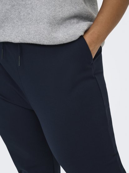 Only Carmakoma Goldtrash Classic Pants Navy - Pantalones - 