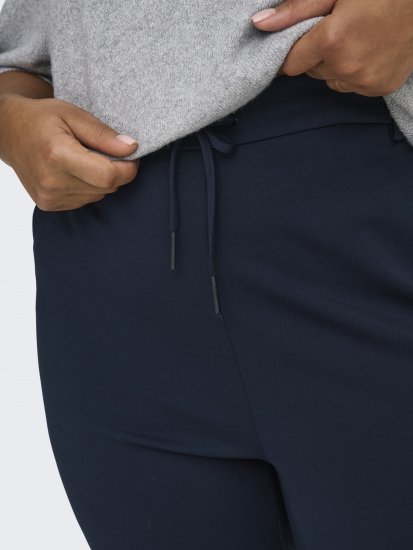 Only Carmakoma Goldtrash Classic Pants Navy - Pantalones - 