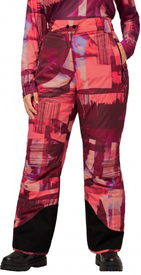 Ulla Popken Ski Pants Waterproof Velcro Closure Snow Gaiter Red - Vaqueros & Pantalones de Mujer Tallas Grandes – Plus Size - 