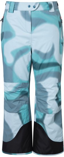 Ulla Popken Hyprar Ski Pants Waterproof Velcro Closure Shaped Knees Ice Green - Vaqueros & Pantalones de Mujer Tallas Grandes – Plus Size - 