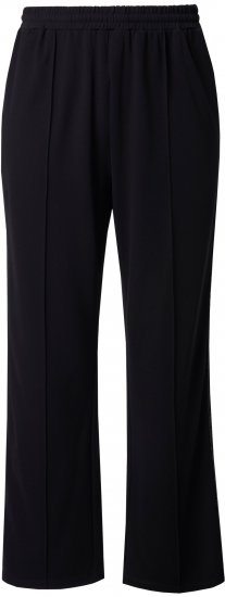 Ulla Popken Rose Wide Leg Stretch Waist Trousers Black - Vaqueros & Pantalones de Mujer Tallas Grandes – Plus Size - 