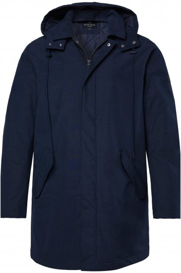 Boston Park 844403 Parka with Hood Navy - Chaquetas - Chaquetas Tallas Grandes 2XL-8XL