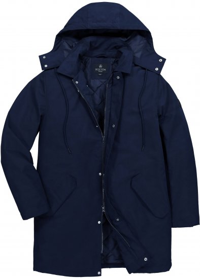Boston Park 844403 Parka with Hood Navy - Chaquetas - Chaquetas Tallas Grandes 2XL-8XL