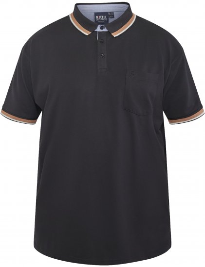 North Latitude 61128 Polo Piqué Superflex Negro - Polos - Polos 2XL-8XL