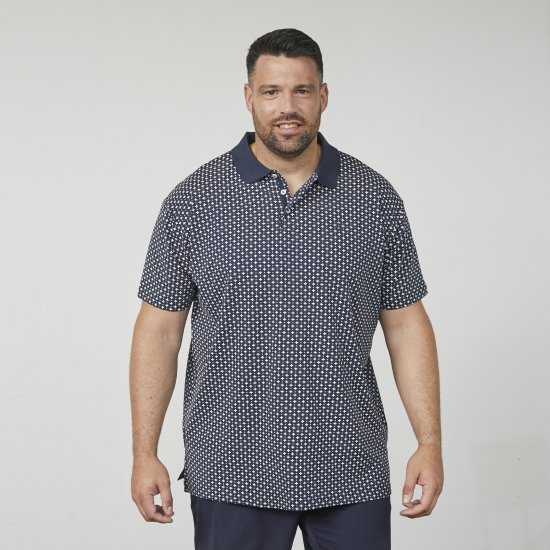 North Latitude 61134 Polo Jersey con Estampado Integral Azul Marino - Polos - Polos 2XL-8XL