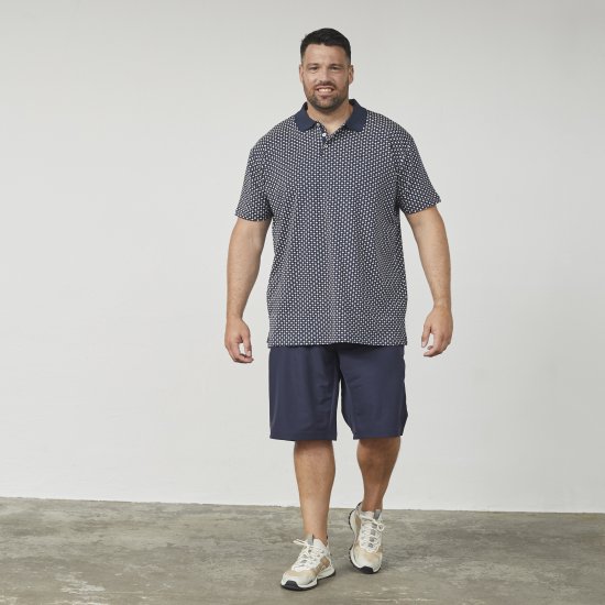 North Latitude 61134 Polo Jersey con Estampado Integral Azul Marino - Polos - Polos 2XL-8XL