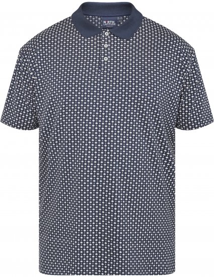 North Latitude 61134 Polo Jersey con Estampado Integral Azul Marino - Polos - Polos 2XL-8XL
