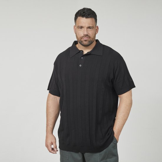 North Latitude 61329 Polo De Punto Manga Corta Negro - Polos - Polos 2XL-8XL
