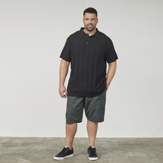 North Latitude 61329 Polo De Punto Manga Corta Negro - Polos - Polos 2XL-8XL