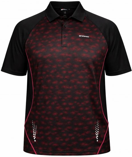 Espionage LW156 Performance Polo Red/Black - Polos - Polos 2XL-8XL