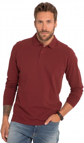 JP1880 Polo Shirt Long Sleeve Piqué Red - Polos - Polos 2XL-8XL