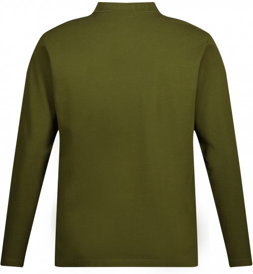 JP1880 Polo Shirt Basic Long Sleeve Pique Moss Green - Polos - Polos 2XL-8XL