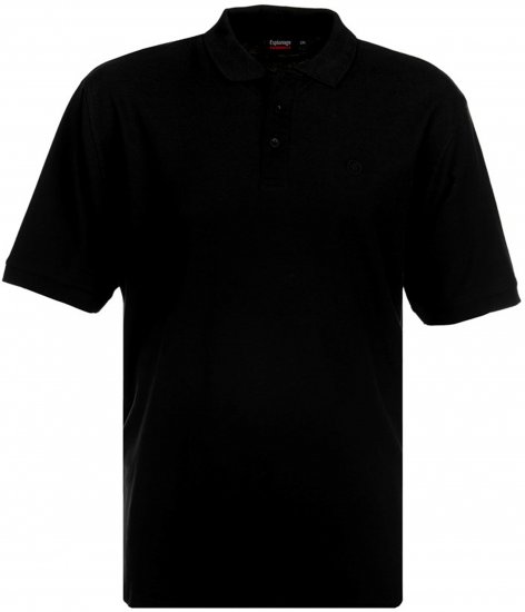 Espionage P074 Short Sleeve Polo Black - Polos - Polos 2XL-8XL