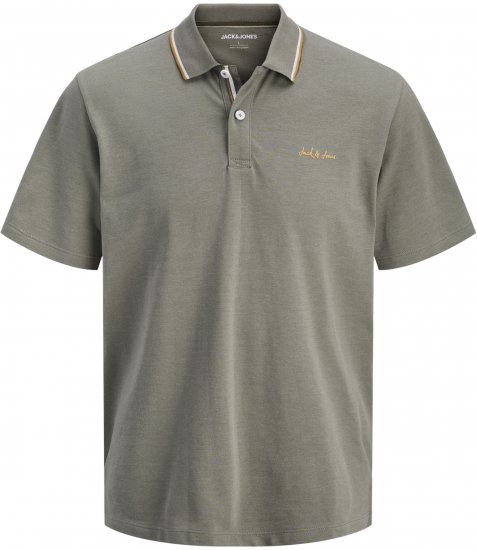 Jack & Jones Blaze Short Sleeve Polo Grey - Polos - Polos 2XL-8XL