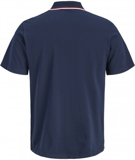 Jack & Jones Blaze Short Sleeve Polo Navy - Polos - Polos 2XL-8XL