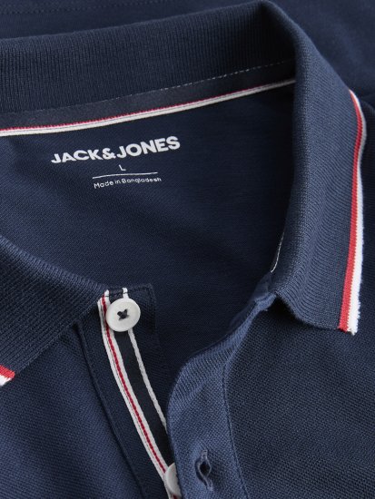 Jack & Jones Blaze Short Sleeve Polo Navy - Polos - Polos 2XL-8XL