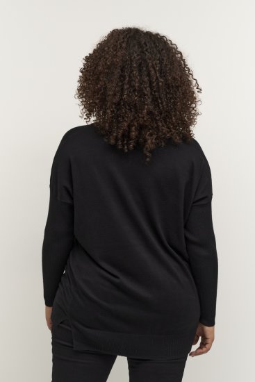 Kaffe Curve Machi Knit Jersey Negro intenso - Sudaderas y hoodies - 