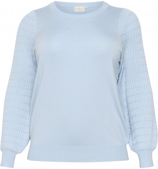 Kaffe Curve Lini Knit Jersey Celestial Blue - Sudaderas y hoodies - 