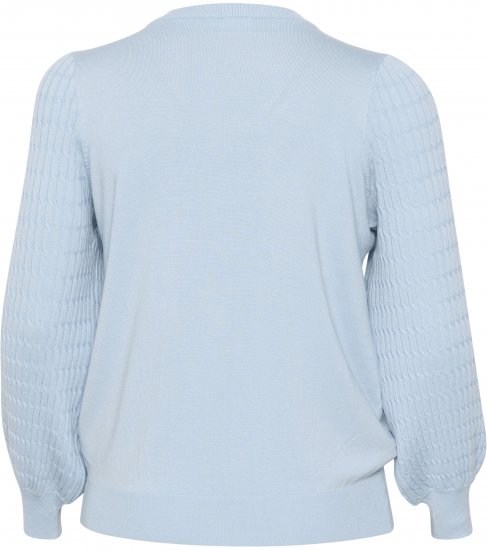 Kaffe Curve Lini Knit Jersey Celestial Blue - Sudaderas y hoodies - 