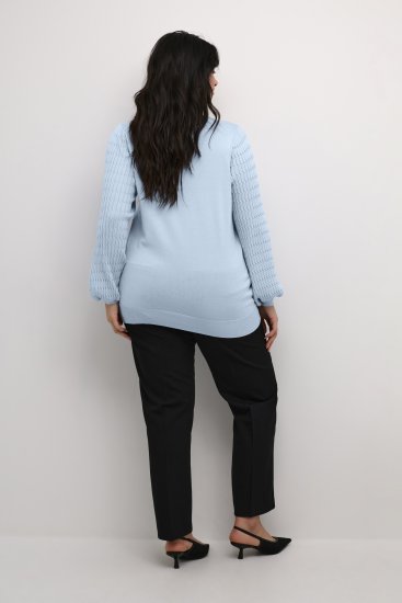 Kaffe Curve Lini Knit Jersey Celestial Blue - Sudaderas y hoodies - 