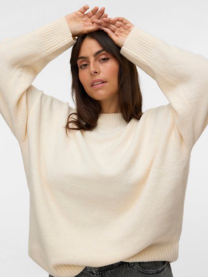 Vero Moda Boom Long Sleeve Pullover Birch - Jerséis de punto - 