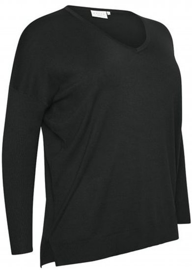 Kaffe Curve Machi Knit Jersey Negro intenso - Sudaderas y hoodies - 