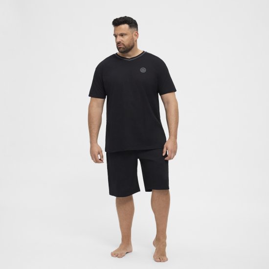 North Latitude Pyjama Shorts Black - Pijamas/ropa de estar en casa - Pijamas/ropa de estar en casa 2XL-10XL