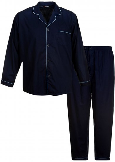Espionage PJ057A Traditional Pyjama Navy - Ropa interior - Ropa interior 2XL-8XL