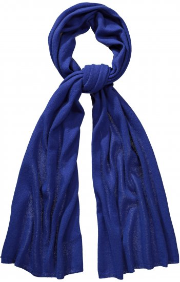 Ulla Popken Virgin Wool Cashmere Mix Scarf Deep Aqua - Accesorios - 
