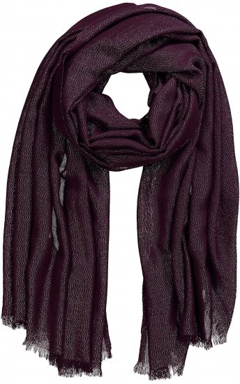 Ulla Popken Metallic Shimmer Scarf Red - Accesorios - 
