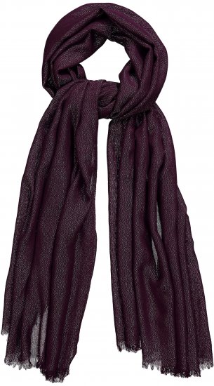 Ulla Popken Metallic Shimmer Scarf Red - Accesorios - 