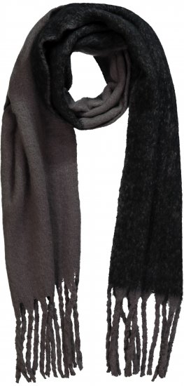 Ulla Popken Fringed Edge Boucle Scarf Green - Accesorios - 