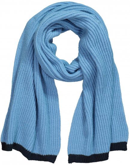 Ulla Popken Two Tone Knit Scarf Light Cornflower - Accesorios - 