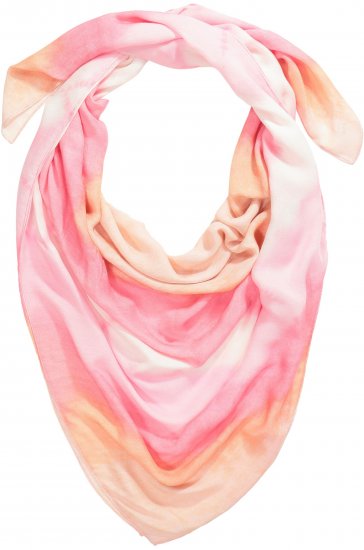 Ulla Popken Square Tie Dye Scarf Light Pink - Accesorios - 