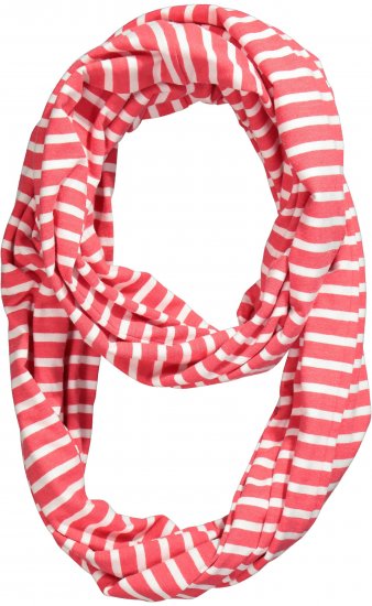 Ulla Popken Striped Infinity Scarf Light Pink - Accesorios - 