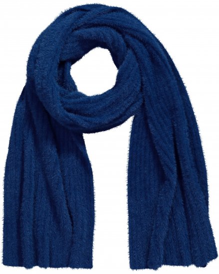 Ulla Popken Ribbed Knit Scarf Navy - Accesorios - 