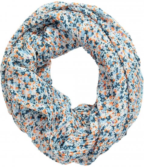 Ulla Popken Ditsy Floral Infinity Scarf Off-White - Accesorios - 